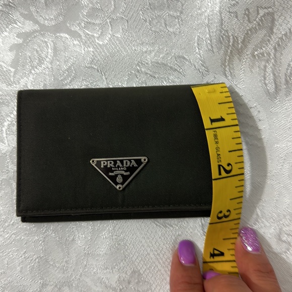 Prada Nylon & Leather Card Holder EUC Black - Picture 10 of 10